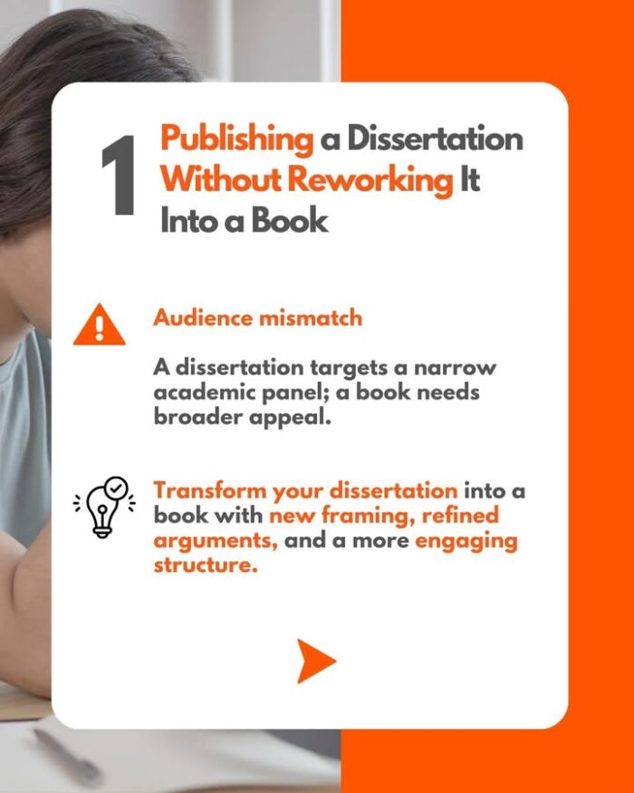 Publishing mistakes can hold your book back, no matter how brilliant your research is. From choosing the wrong platform to missing your audience entirely, these are pitfalls you’ll want to avoid.

Swipe through to spot the most common ones and see how to set your book up for success.

📚 Which mistake surprised you the most?